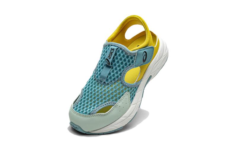 ASICS Детские сандалии для бега CONTEND Series синие желтые детские — фото 4