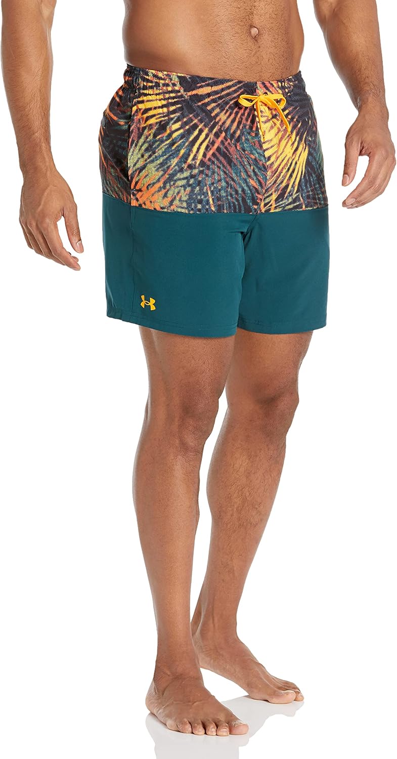 

Мужские шорты для плавания с электробордом Under Armour, затягивающиеся на шнурок и эластичный пояс сзади, быстросохнущие, Sp22 Batik-2