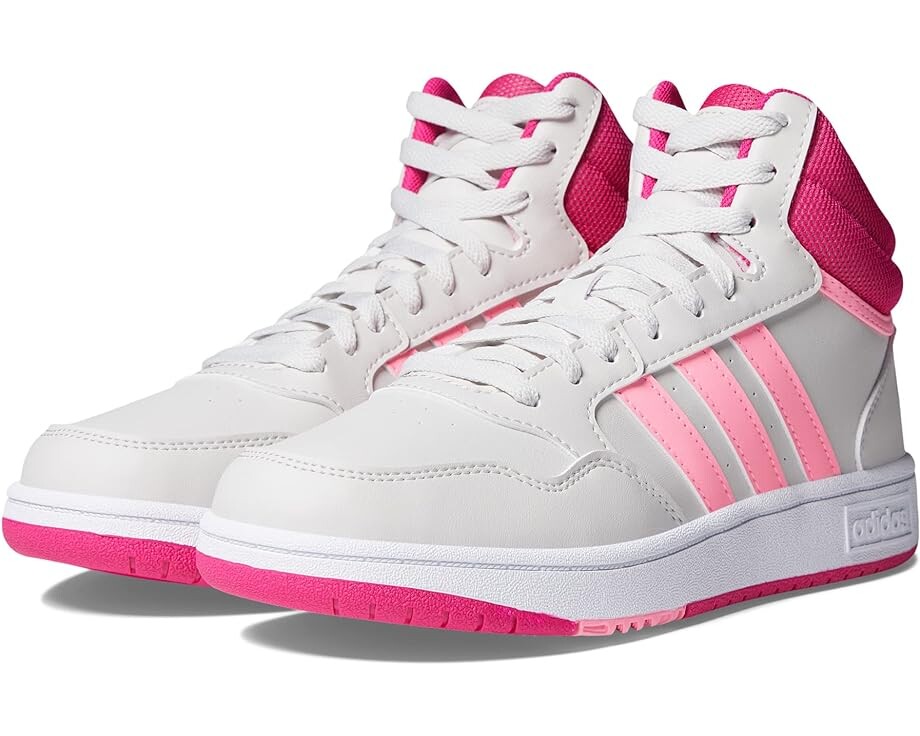 

Кроссовки Adidas Hoops Mid, цвет Grey One/Beam Pink/Team Real Magenta