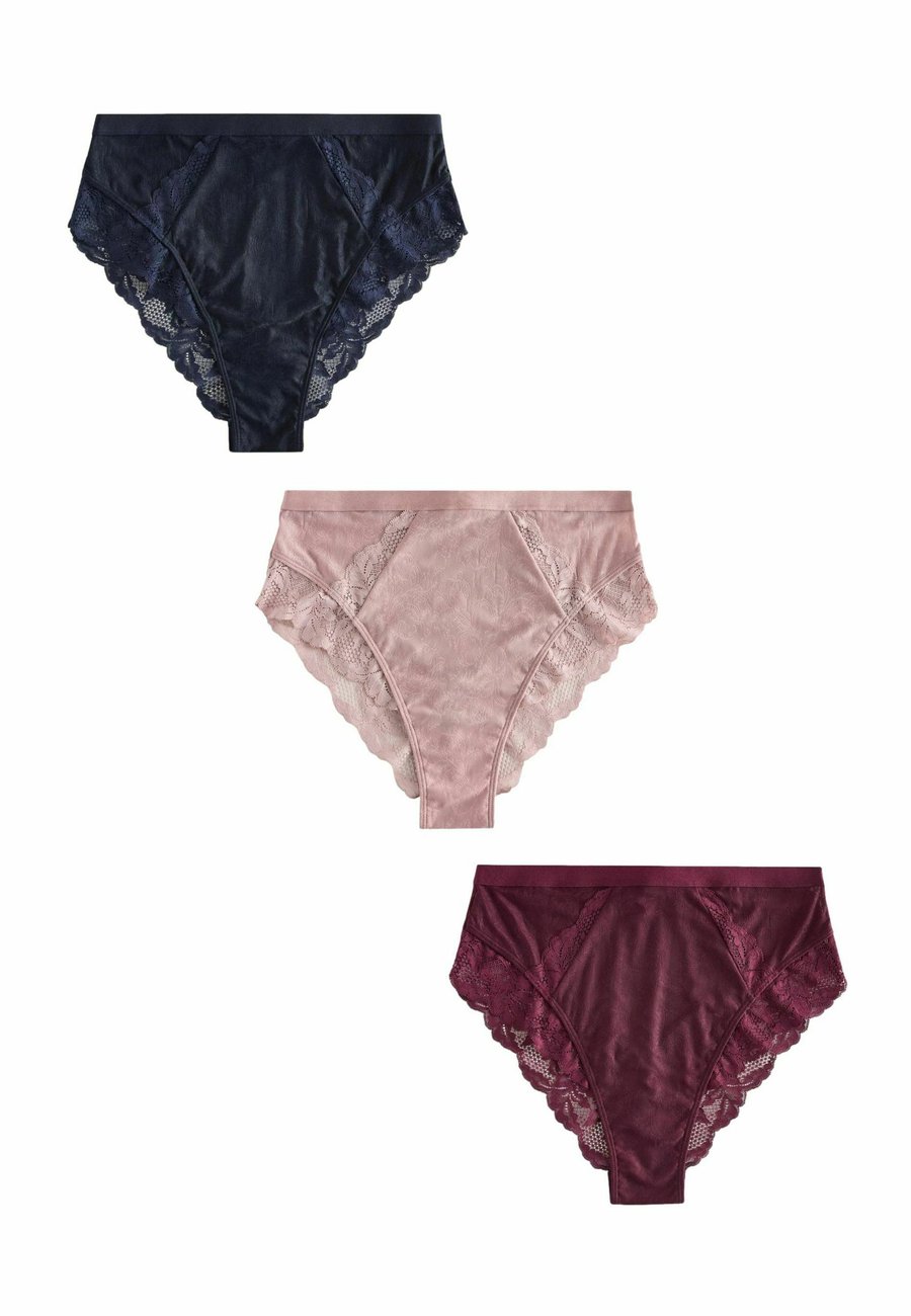 

Брифы Next 3 PACK , Navy Berry Pink/Pink