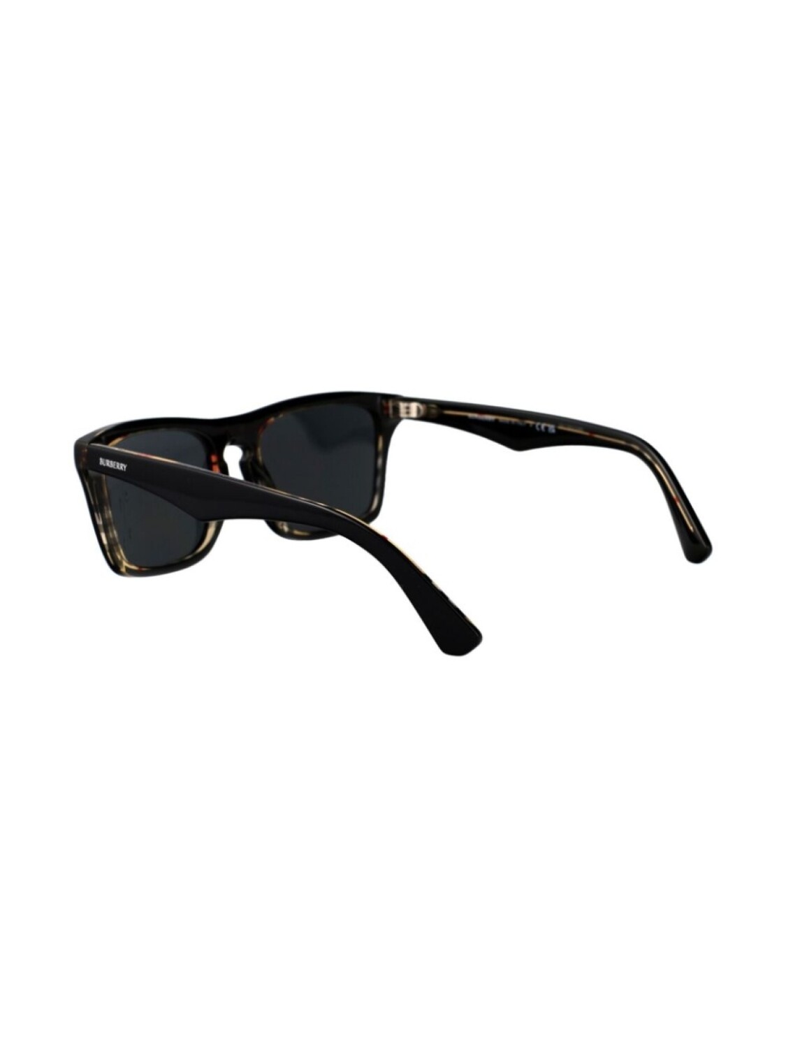 Солнцезащитные очки в винтажном стиле с клетчатым узором Burberry Eyewear, черный — фото 4