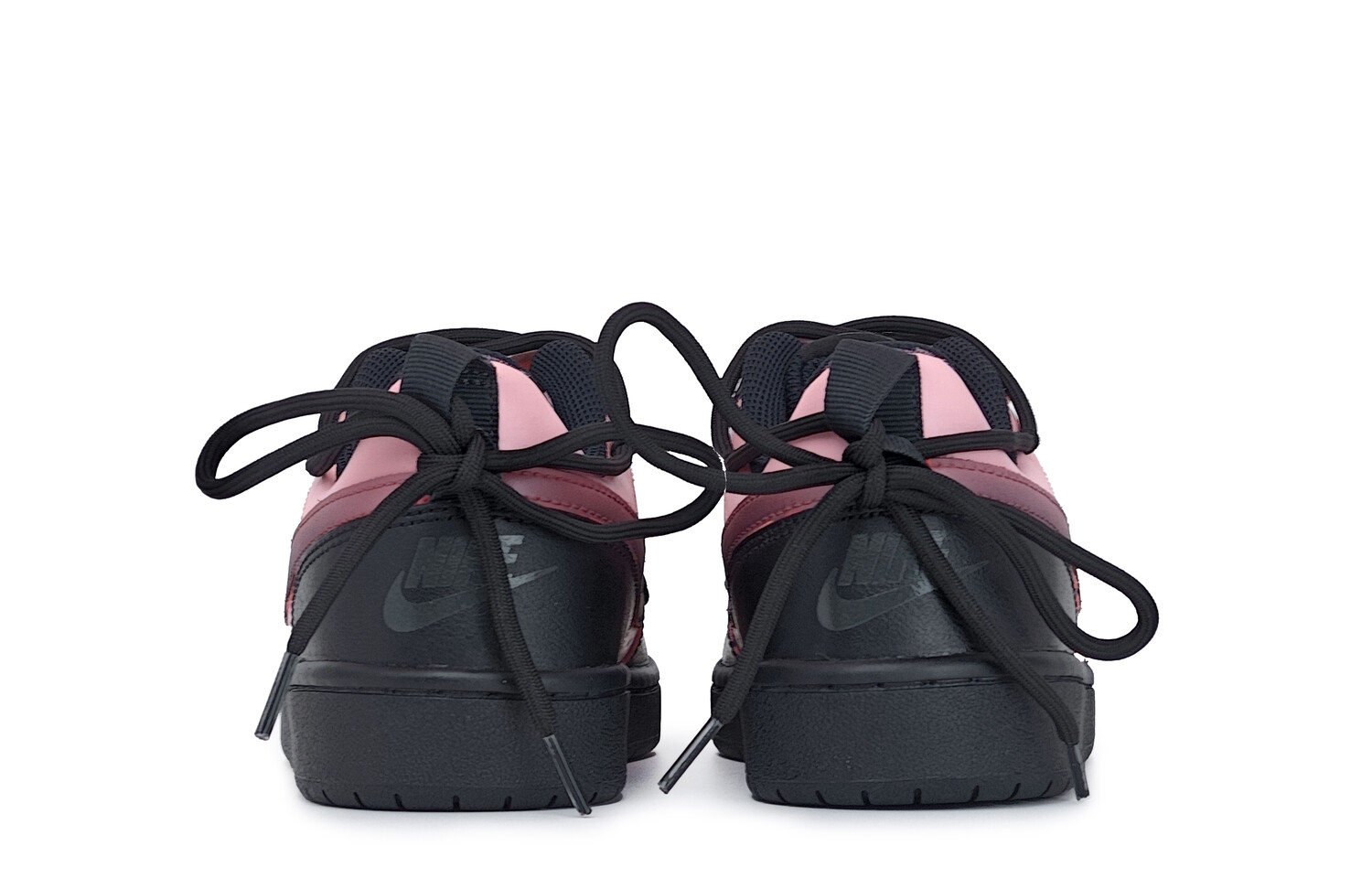 

Кроссовки Nike Court Borough Skateboard Shoes Women's Low-Top Black Pink, Черный, Кроссовки Nike Court Borough Skateboard Shoes Women's Low-Top Black Pink