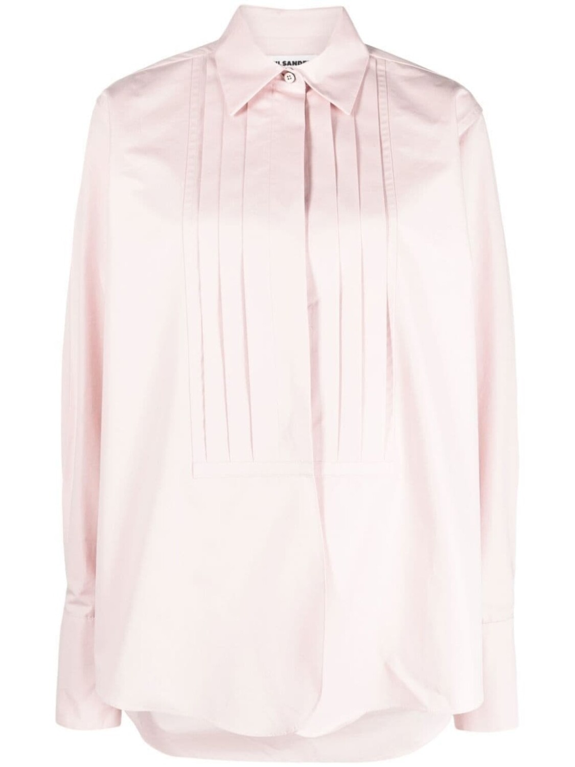 

Jil Sander рубашка со складками, розовый