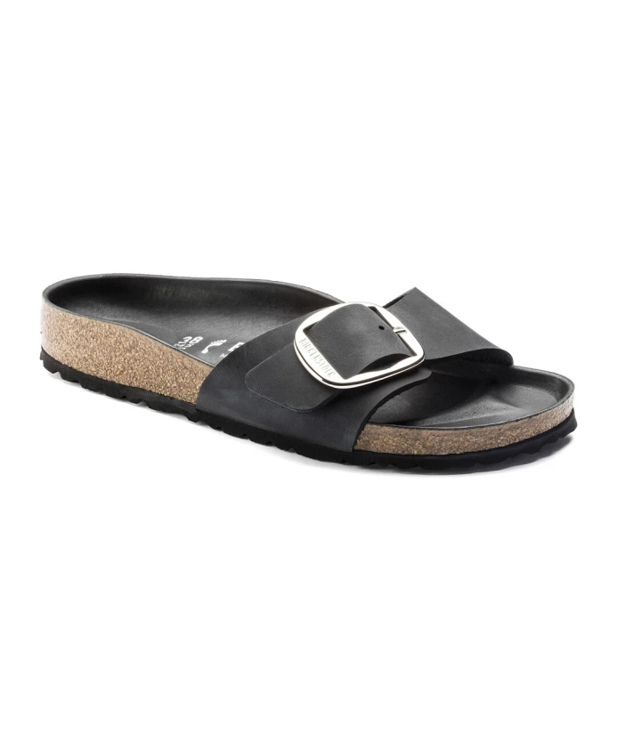 

Сандалии Мадрид с большой пряжкой Birkenstock, черный