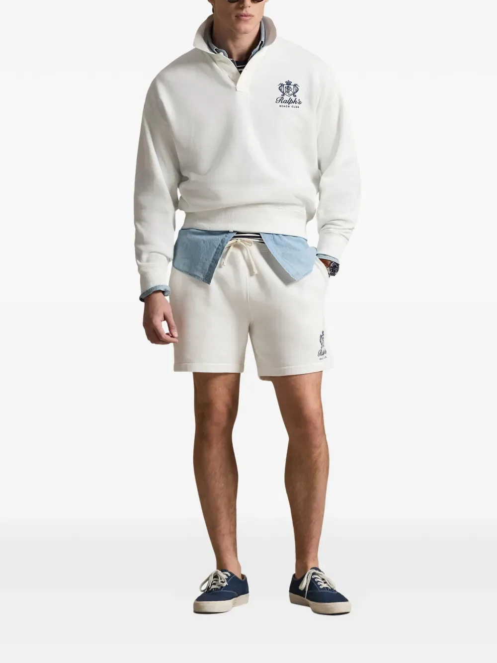 Рубашка-поло с длинными рукавами Polo Ralph Lauren, нейтральный — фото 2