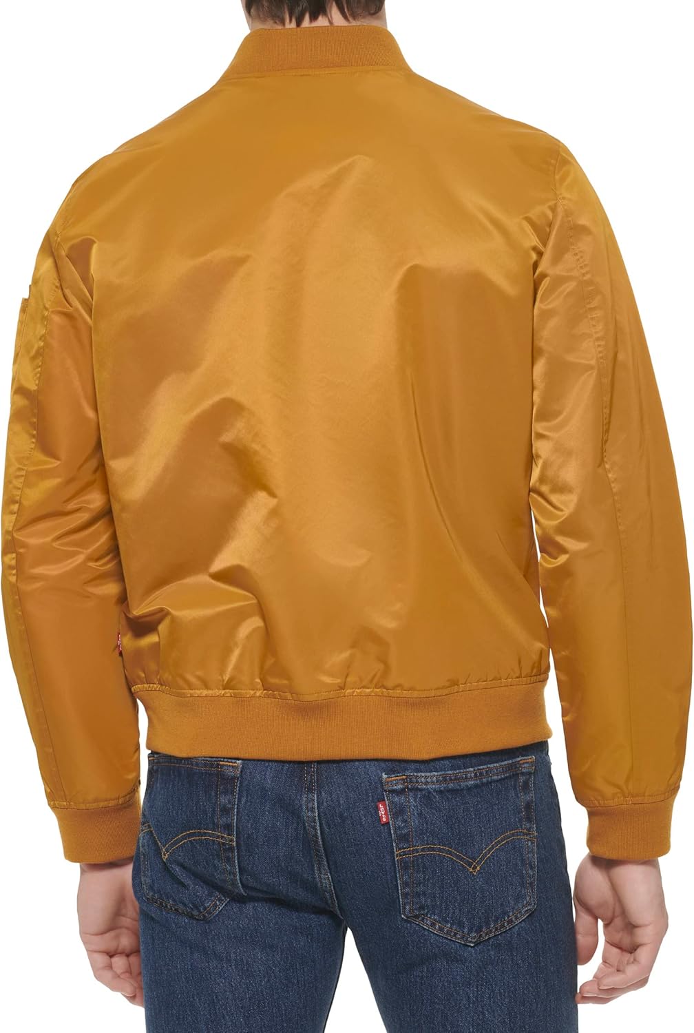 Легкая мужская куртка-бомбер Levi's MA-1 Flight на молнии, Spice Ma-1 Unfilled — фото 2