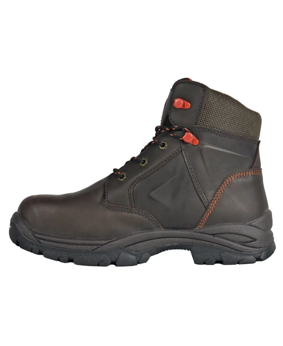 Мужские рабочие ботинки Hudson 6 дюймов с утеплителем и композитным носком Hoss Boot Company, коричневый — фото 4