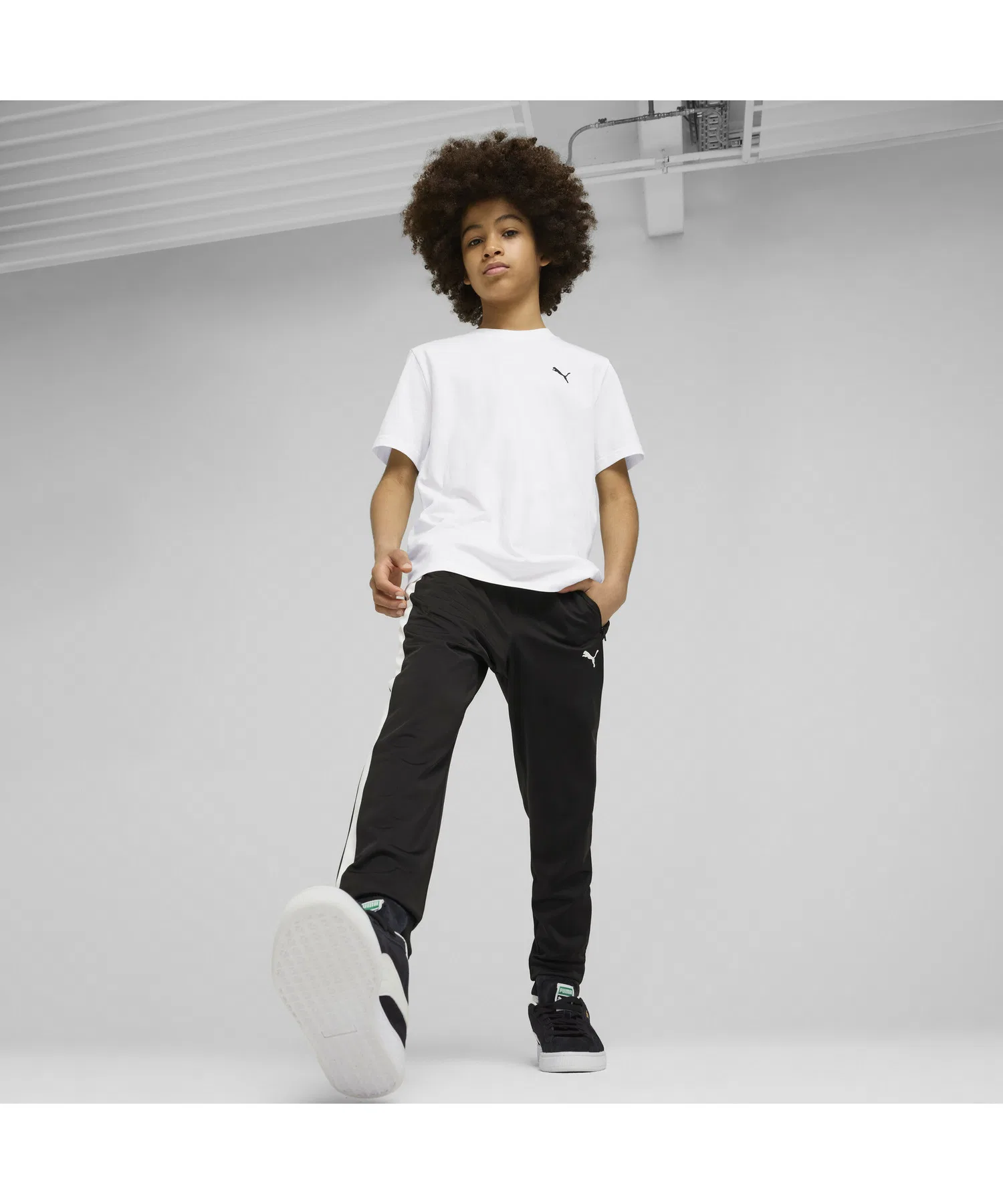 Детские спортивные штаны PUMA T7 AL чёрные — фото 3