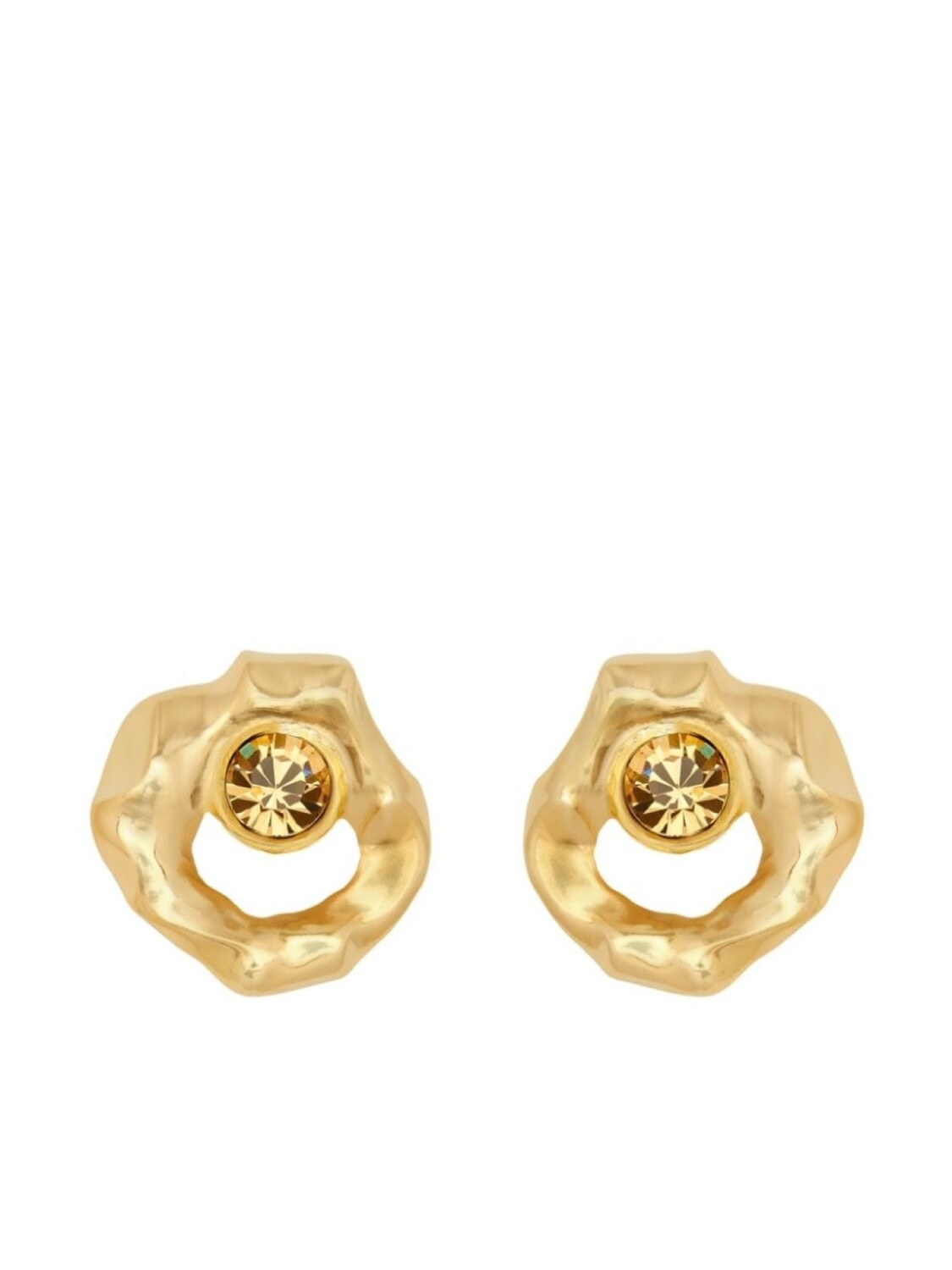 

Фактурные серьги Oscar de la Renta, золотой