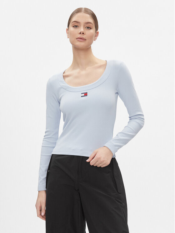 

Узкая блузка Tommy Jeans, синий
