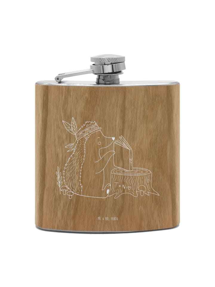 

Mr. & Mrs. Panda Фляжка Flachmann Fledermaus Zauberer ohne Spruch in Braun