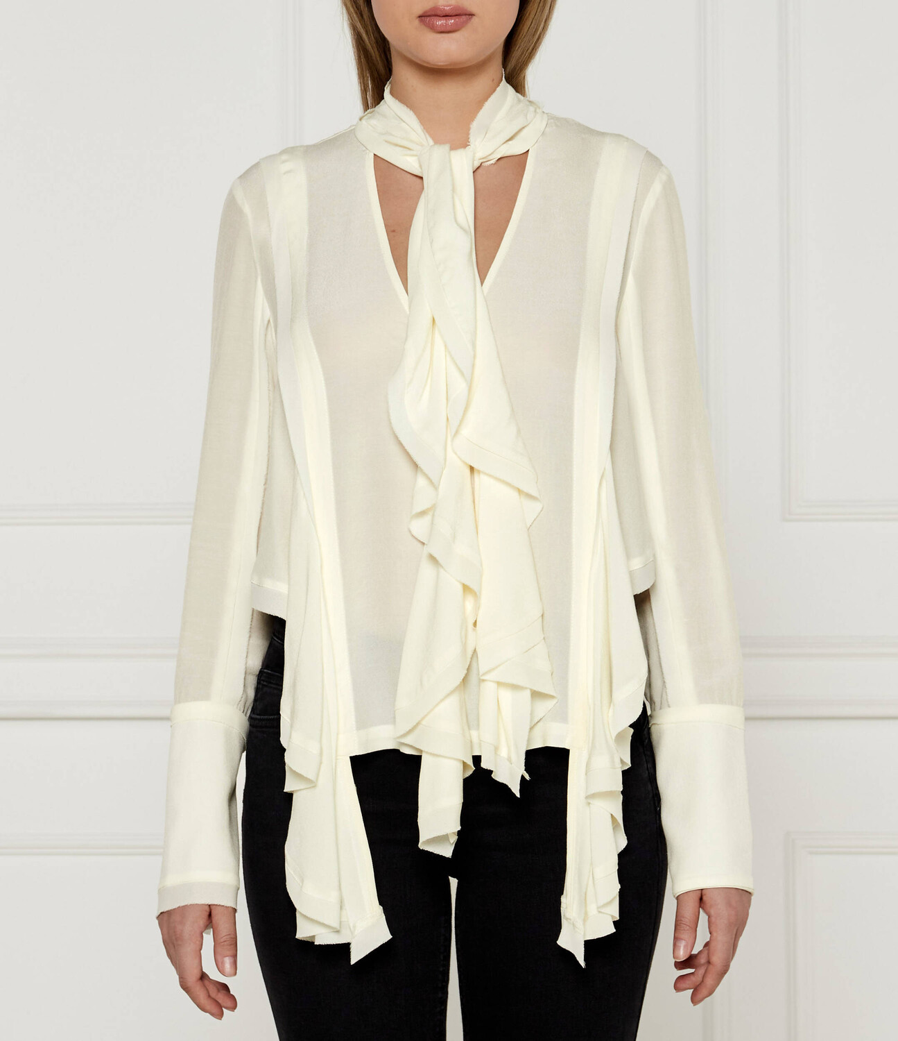

Блуза Silvian Heach Bizot Loose fit, экрю