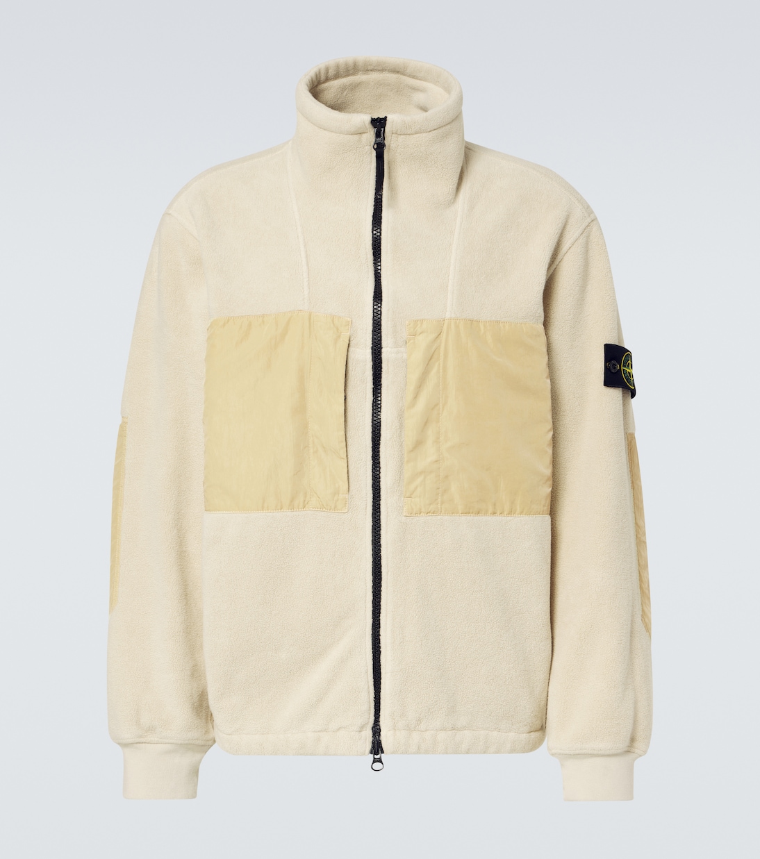 

Флисовая куртка Compass из хлопковой смеси Stone Island, Plaster