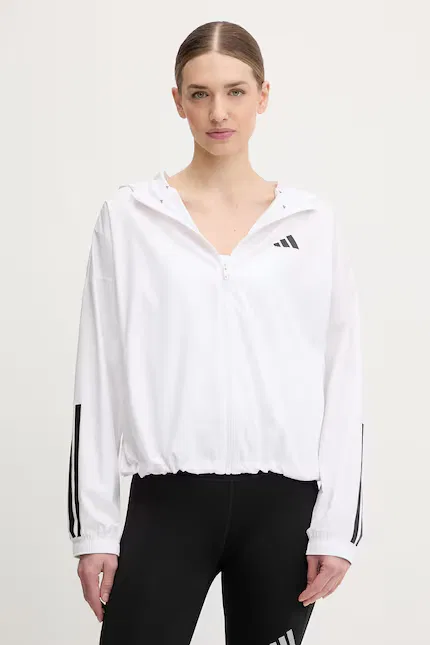 Куртка тренировочная ветрозащитная Hyperglam Windy Adidas Performance, белый