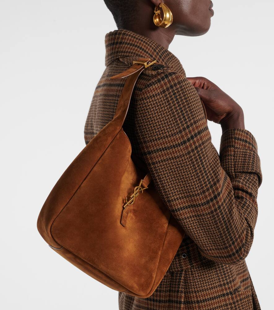 Маленькая замшевая сумка через плечо le 5 à 7 supple small Saint Laurent, Caramel Cognac — фото 2