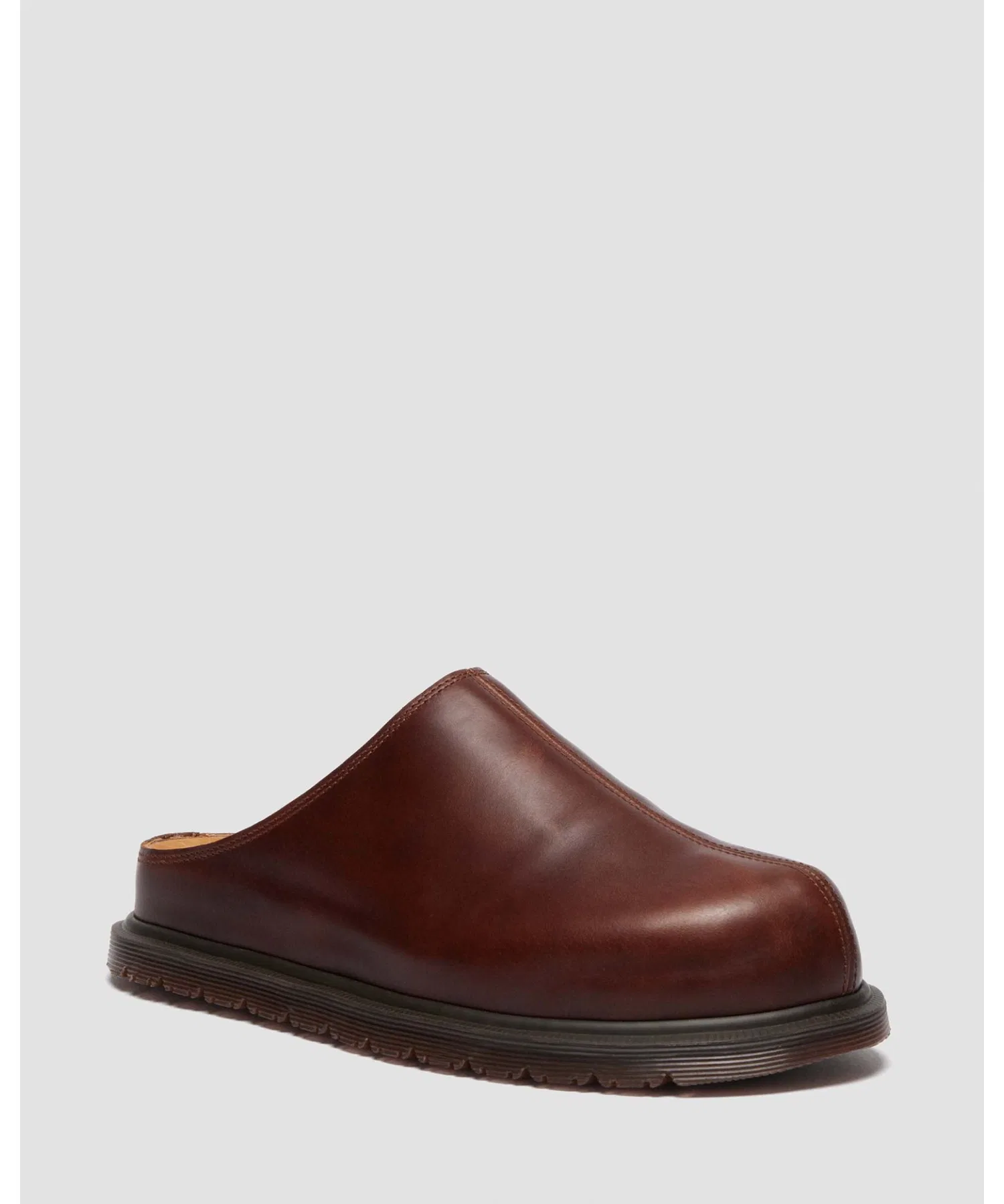 Унисекс мюли Dr. Martens SAN из натуральной кожи коричневые