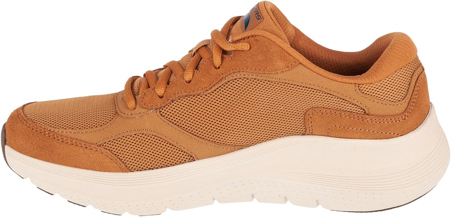 Мужские кроссовки Skechers Arch Fit 2.0 The Keep, Whiskey Suede Mesh Duraleather Trim — фото 3