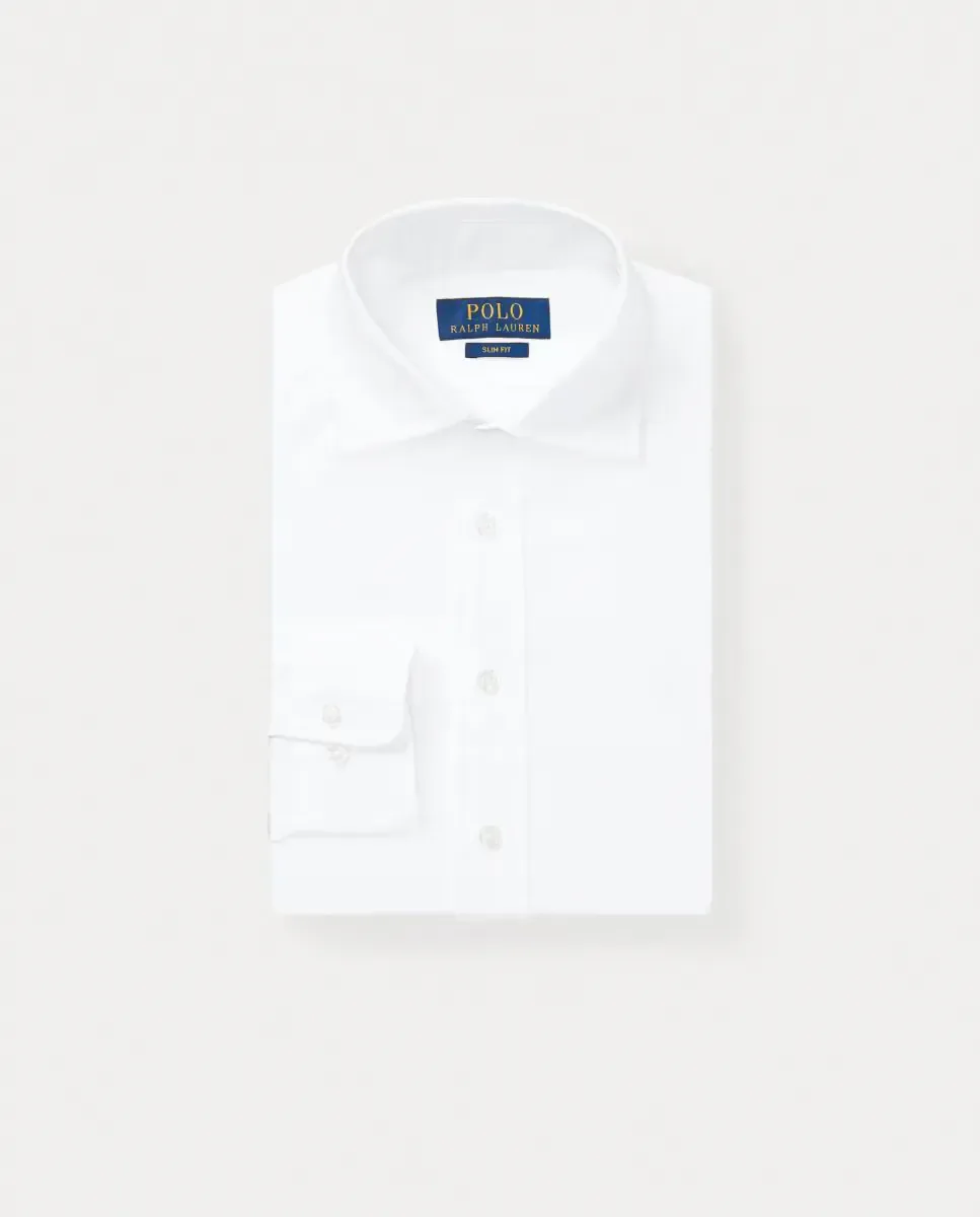 Рубашка для мальчика из хлопка Polo Ralph Lauren, белый — фото 4