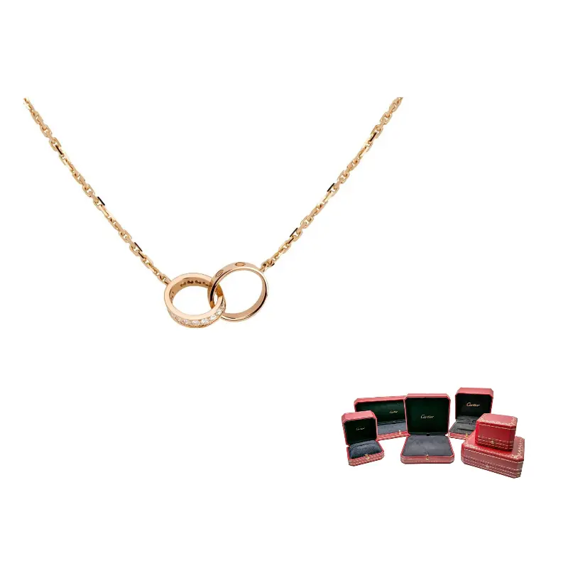 

Cartier 2010 18kt розовое золото ожерелье baby love