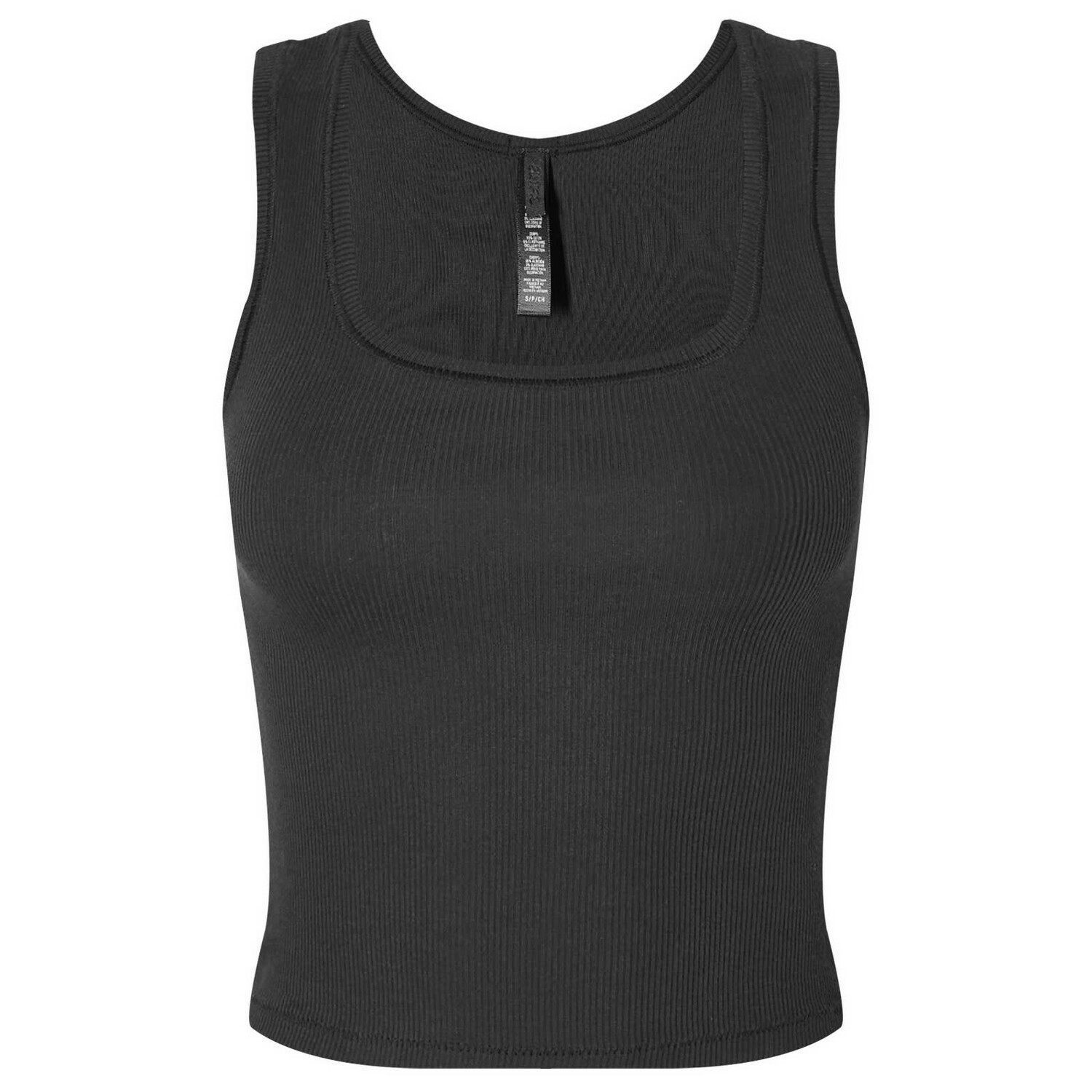 

Жилет Skims Cotton Rib Tank, цвет Soot