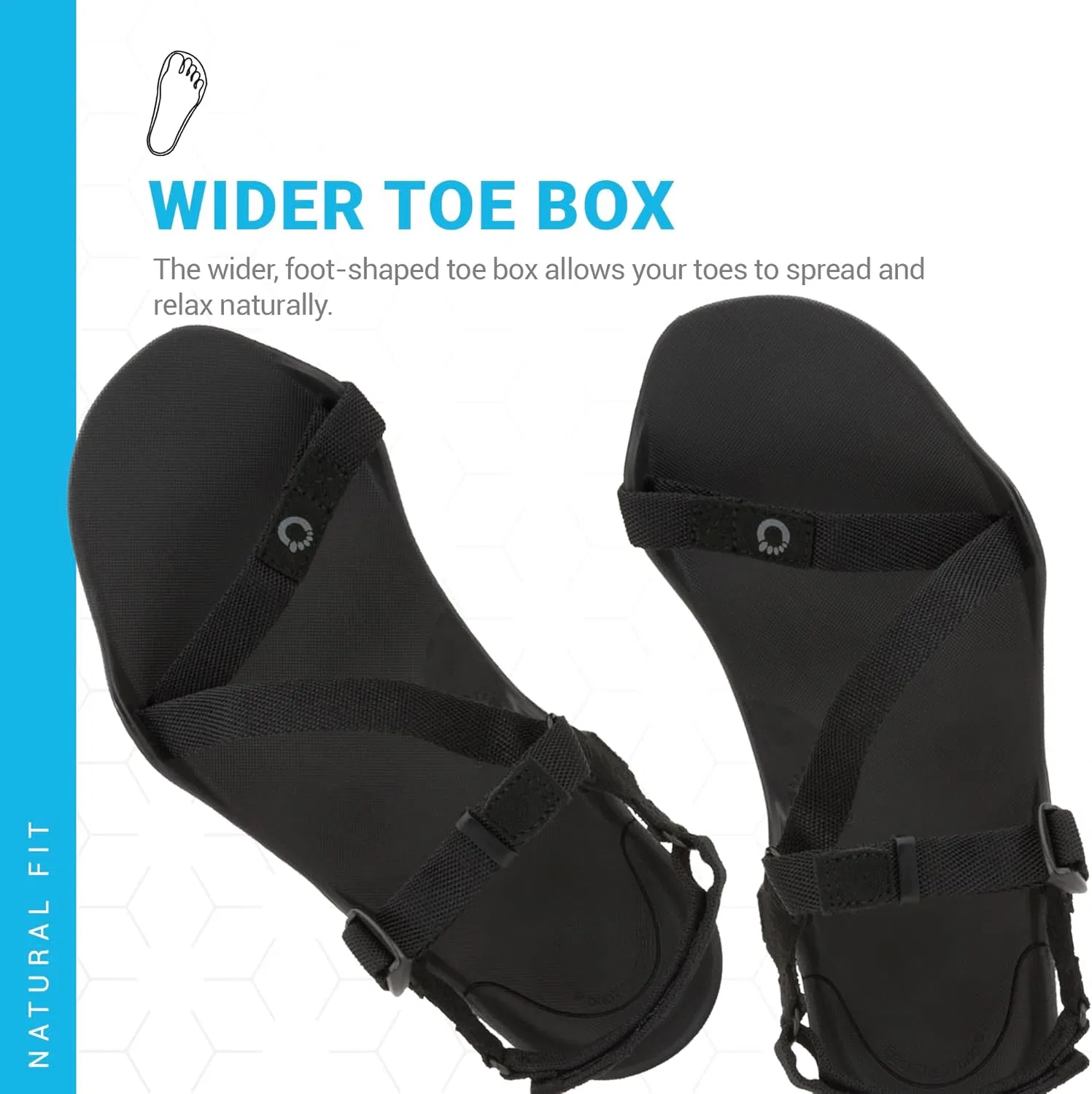 Сандалии Xero Shoes Z-Trek для мужчин, минималистичные, для ходьбы босиком, спортивные сандалии для походов, бега по пересеченной местности, 4-Black — фото 2