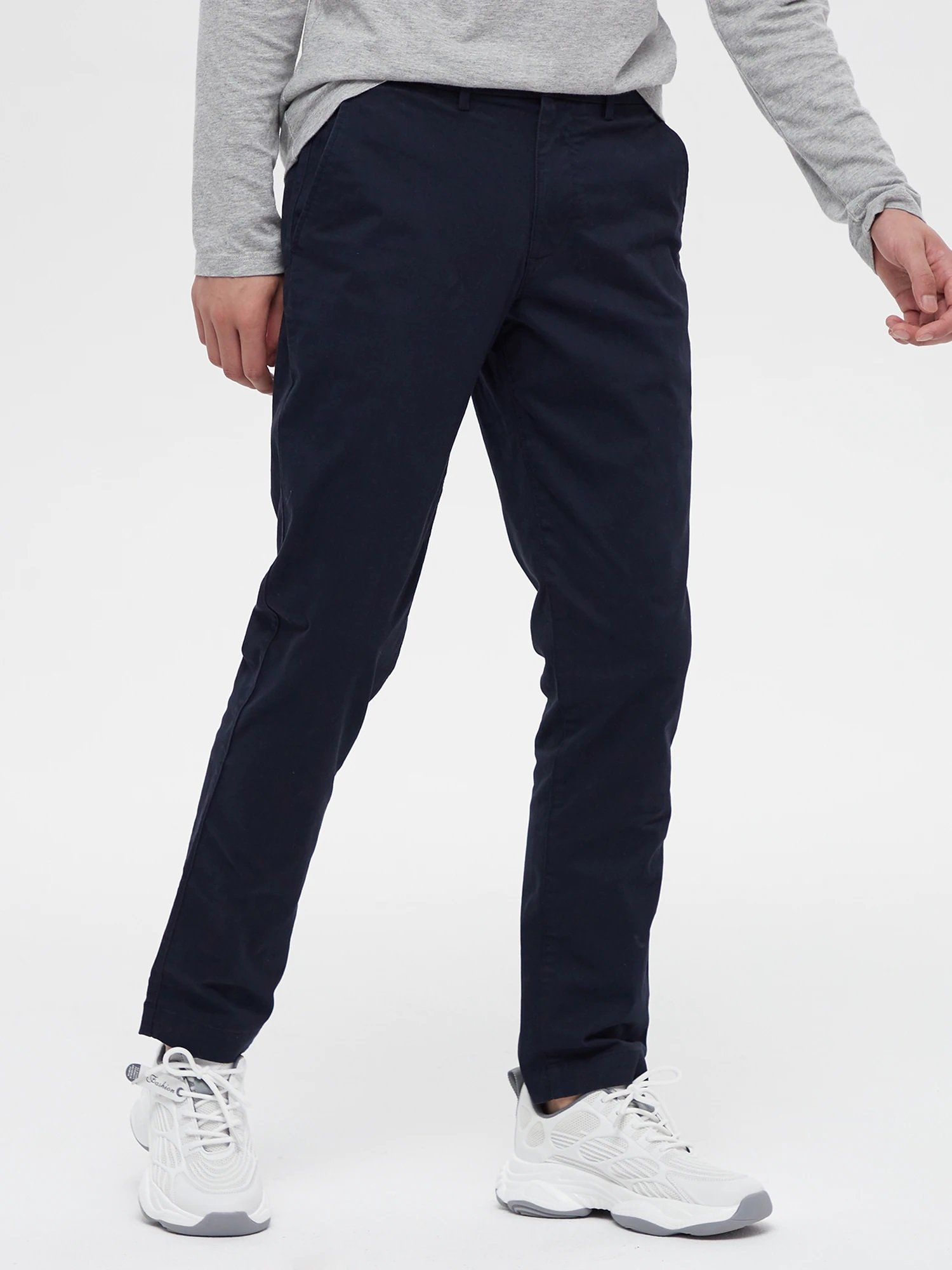 Брюки Gapflex Essential Khaki Slim Fit Gap, NEW_CLASSIC_NAVY