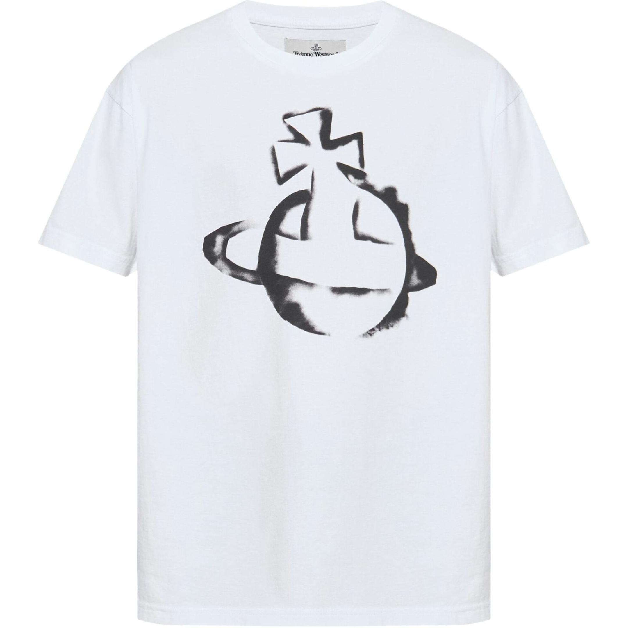 

Хлопковая футболка с логотипом Vivienne Westwood, белый