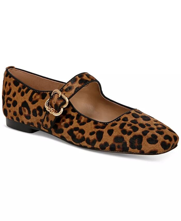

Женские туфли на плоской подошве Mary Jane с пряжкой Michaela Sam Edelman, коричневый