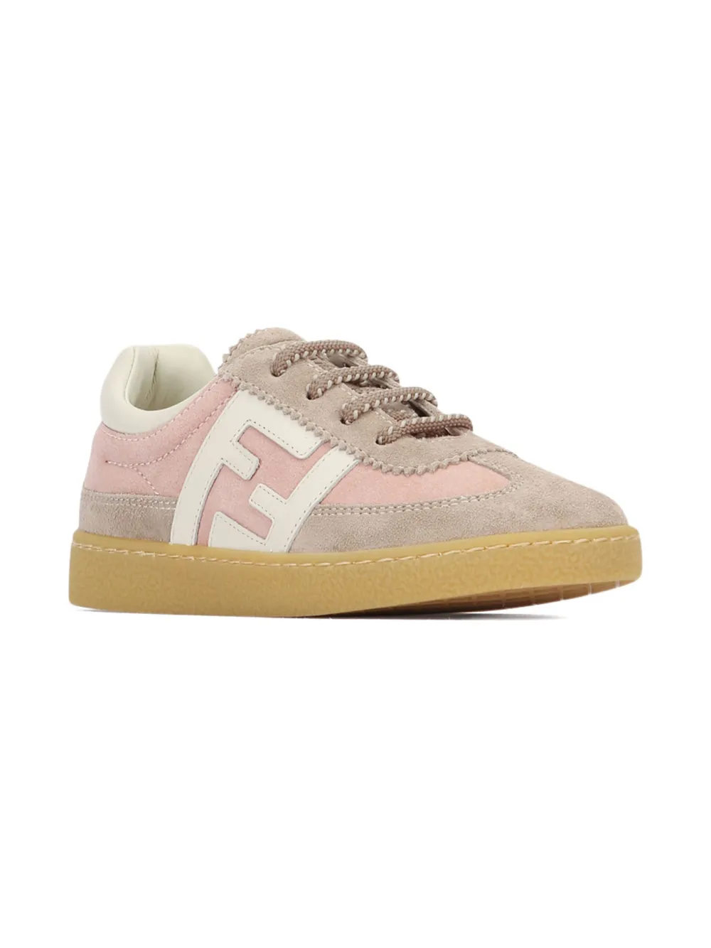 

Замшевые кроссовки FENDI KIDS, розовый