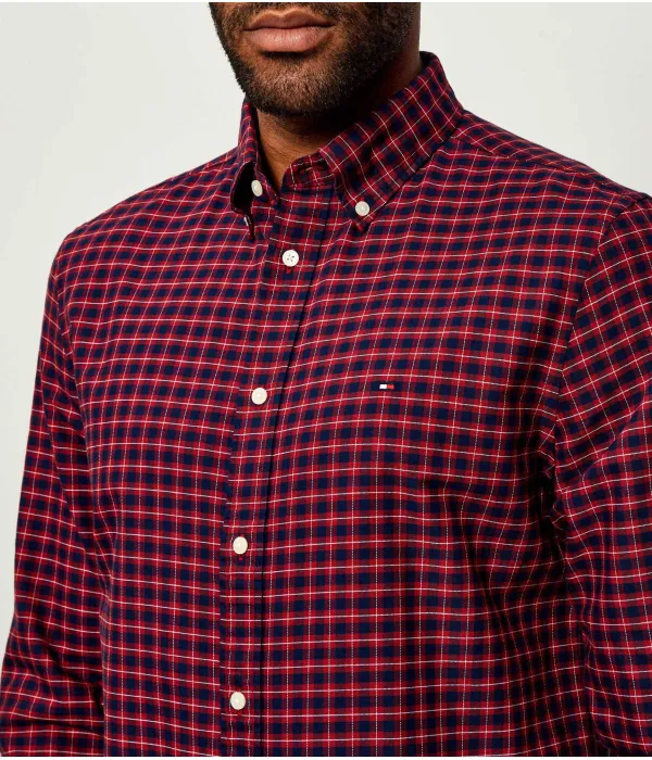 Рубашка Оксфорд Heritage Regular fit Tommy Hilfiger, красный — фото 4