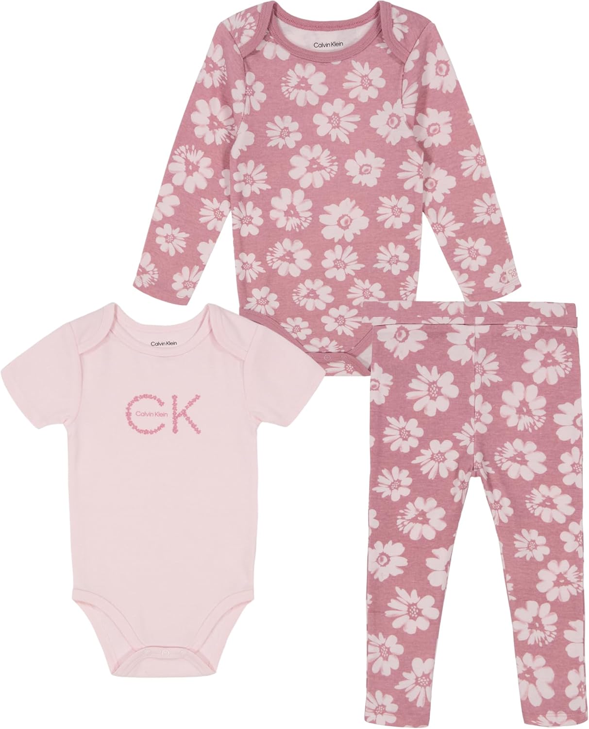 

Комплект из 3 штанишек-брюк Calvin Klein для девочек, Mauve/Muted Petal
