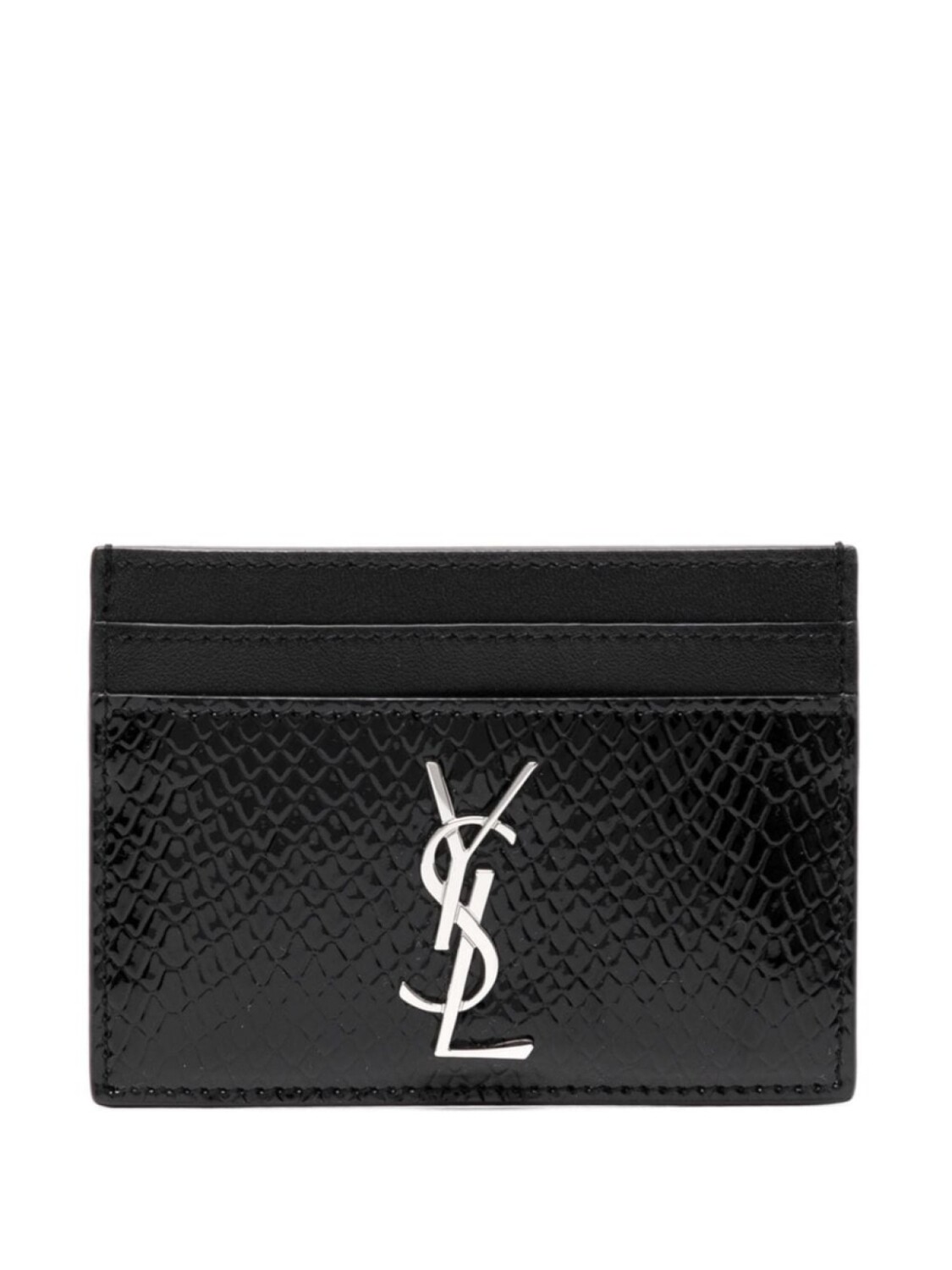

Saint Laurent картхолдер с логотипом, черный