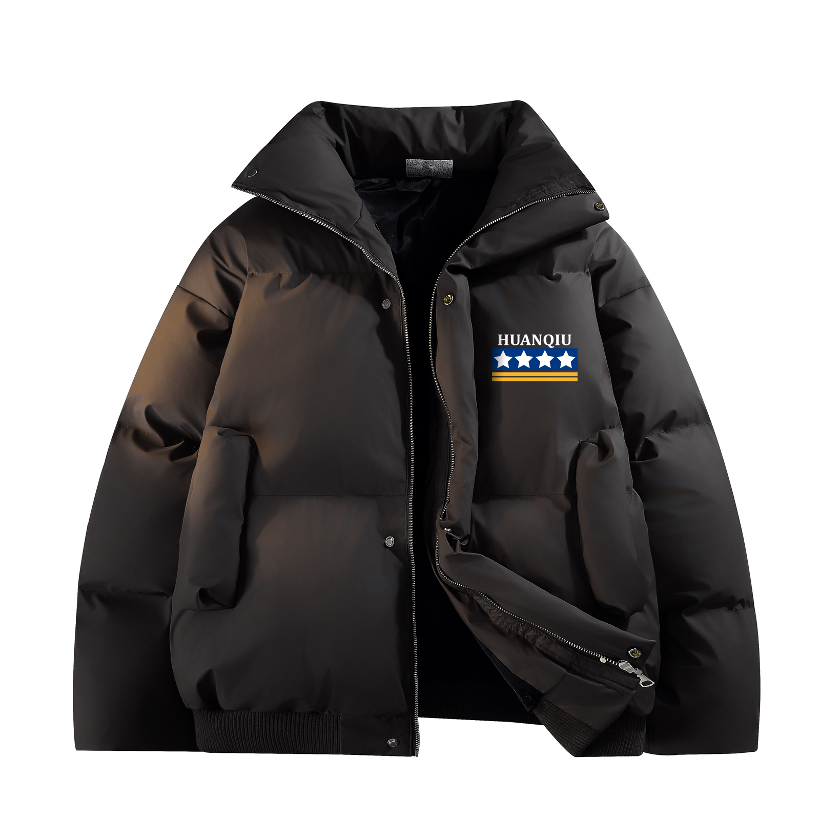 

Пуховик Unisex Stand Collar Moderate Padded HUANQIU, черный