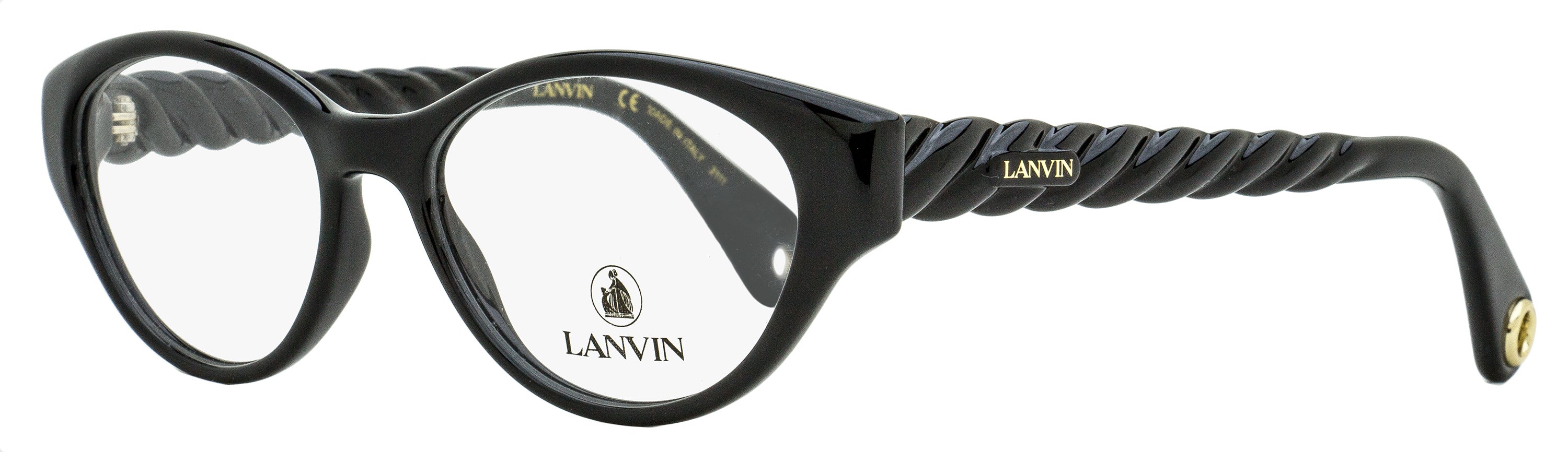 

Женские овальные очки Lanvin LNV2623 001 черные 52 мм