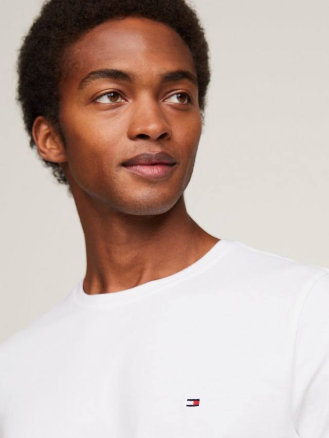 Футболка с круглым вырезом core stretch extra slim fit Tommy Hilfiger, белый — фото 3