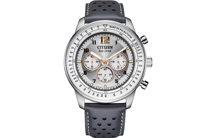

CITIZEN Часы FF Collection Solar Quartz Movement Cow Leather Strap Watch Men's Watch Gray Dial CA4500 24H, Gray Dial CA4500-24H