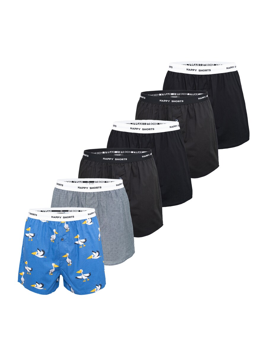 

Боксеры Happy Shorts, цвет Light blue/mottled grey/Black