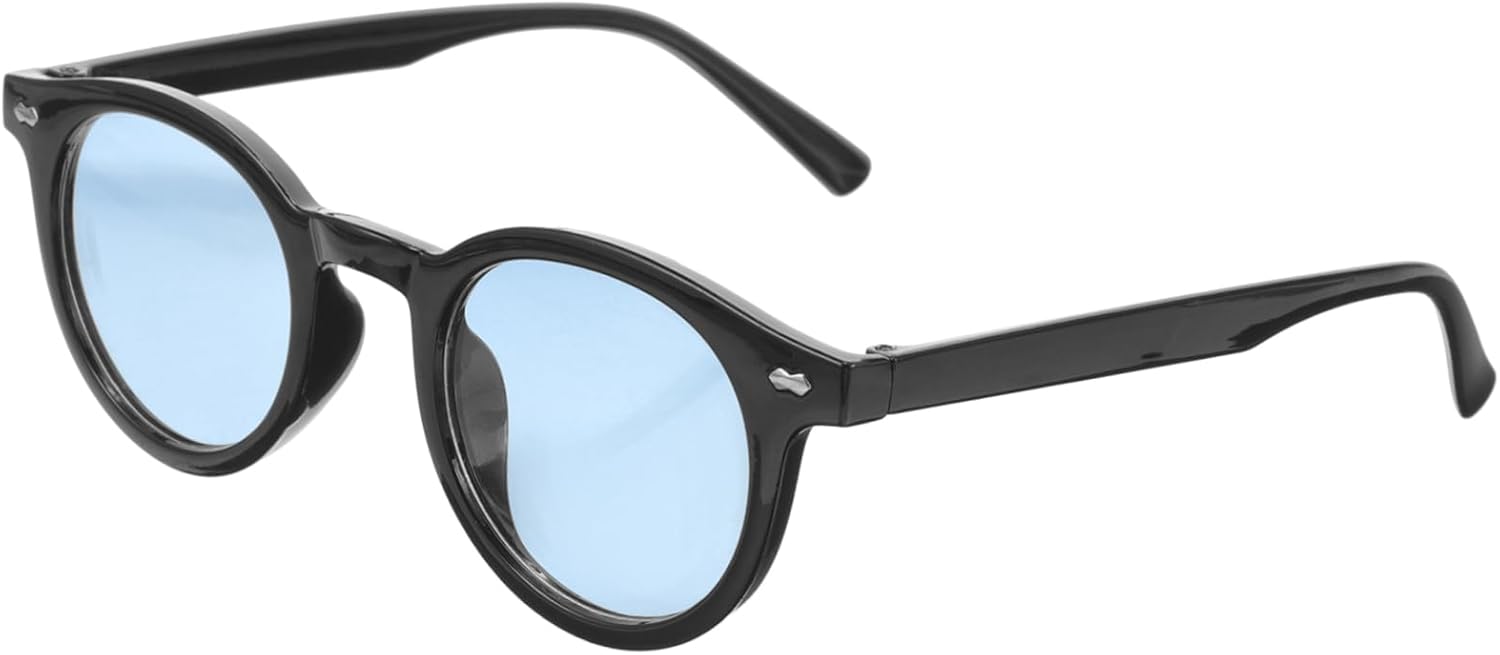 

Модные круглые солнцезащитные очки для женщин и мужчин, защищающие от УФ-излучения, легкие и удобные для активного отдыха и пляжных вечеринок, с прочной оправой FOMIYES, Black