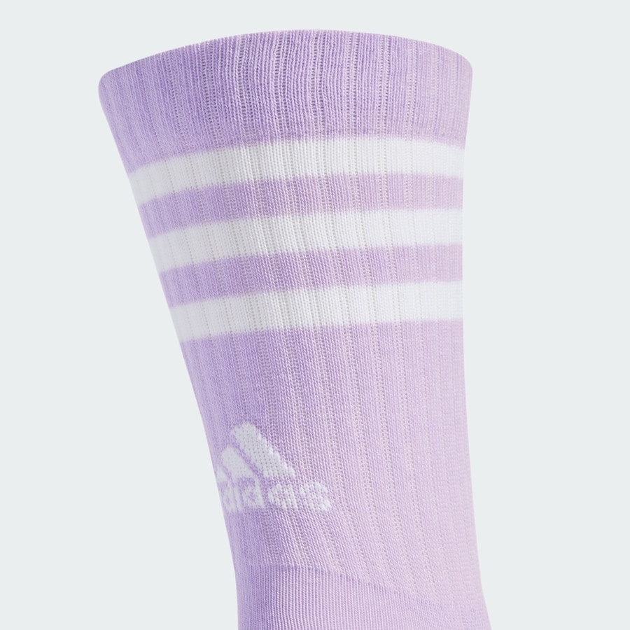 Спортивные носки ADIDAS PERFORMANCE 3-Stripes Cushioned Crew 3 Pairs, мятный/лавандовый/белый — фото 3