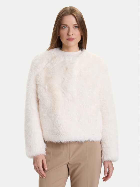 

Меховое пальто regular fit CFC0122217003 Rinascimento, экрю