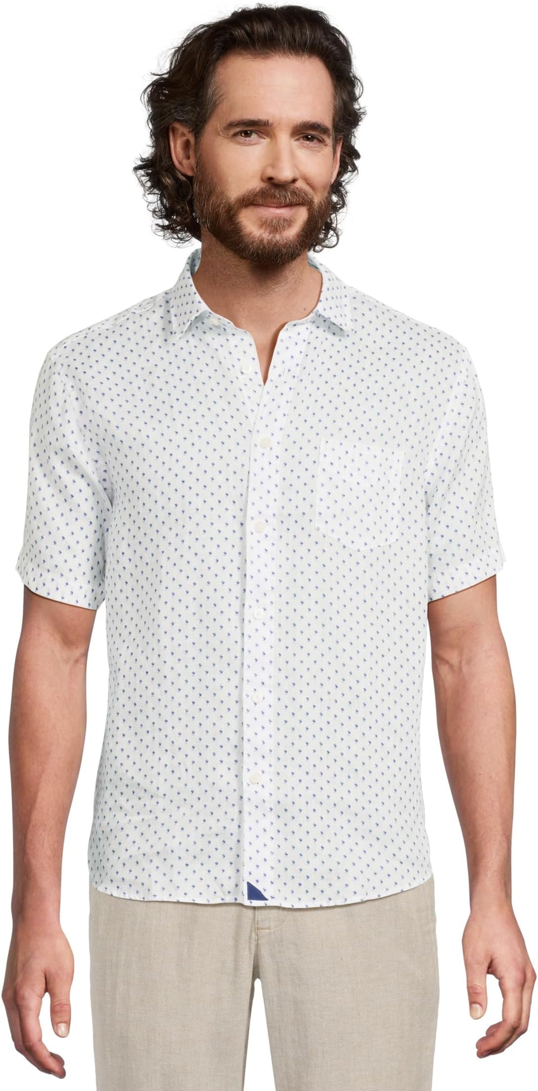 

Рубашка UNTUCKit Linen Short Sleeve Dixon Shirt, белый