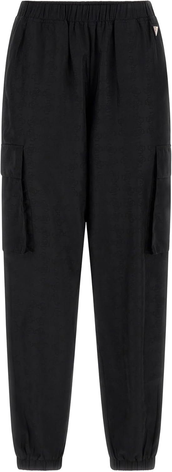 

GUESS женские эко 4g лого карго-штаны, 4G Black Jacquard