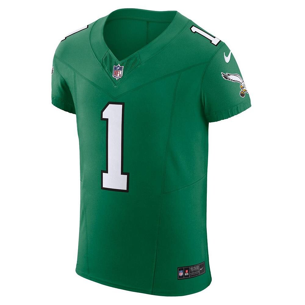 Мужские кроссовки Nike Jalen Hurts Kelly Green Philadelphia Eagles Alternate Vapor F. Элитный Джерси, цвет Eag Green — фото 3