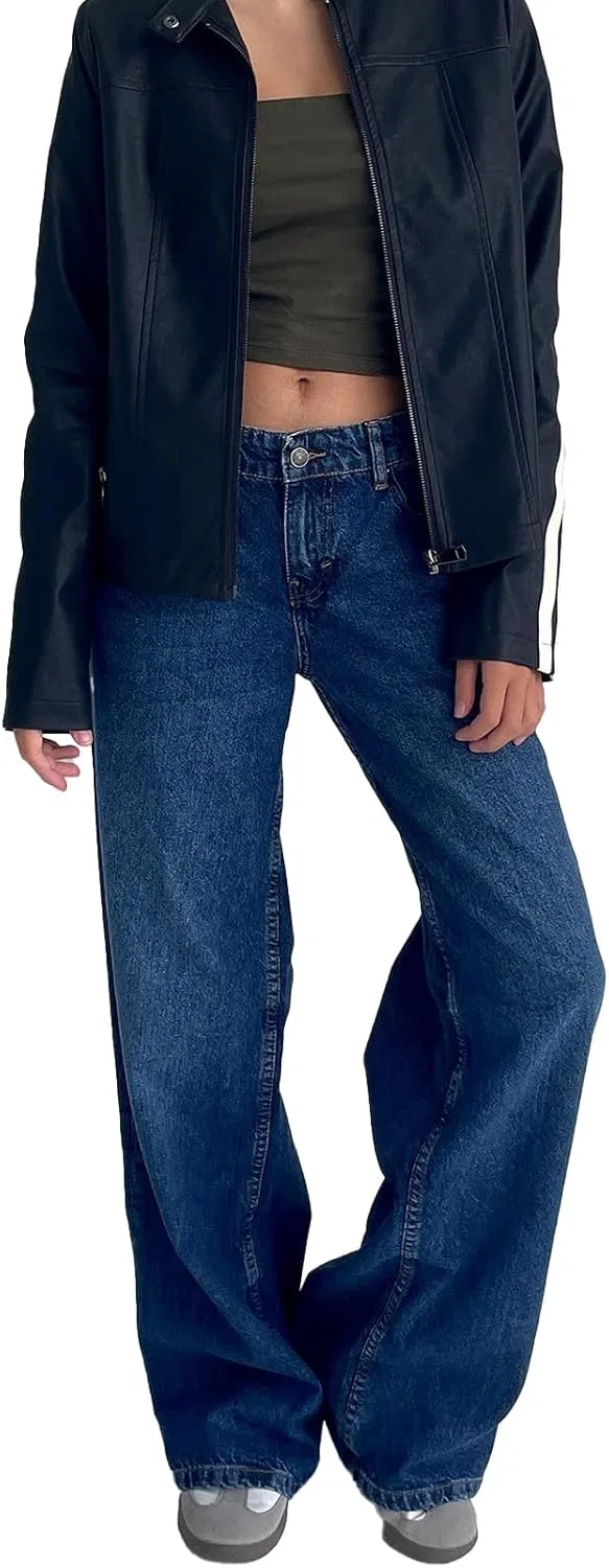 Джинсы с низкой посадкой, Navy Blue