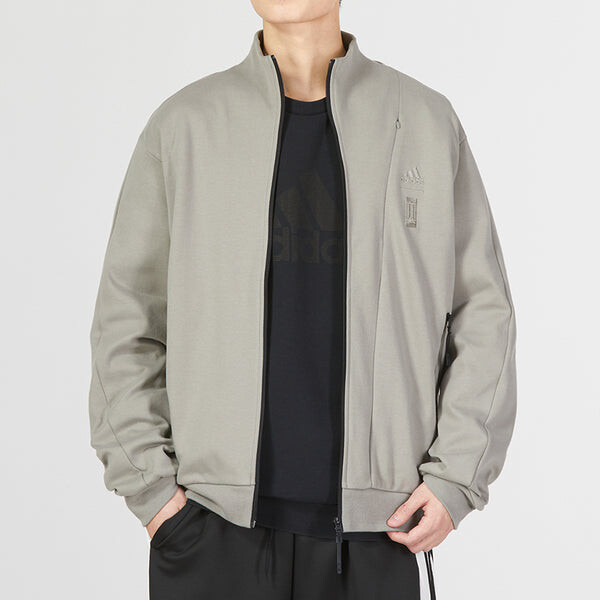 Куртка Adidas Wuji Knit Woven Jacket 'Olive Green', зеленый — фото 3