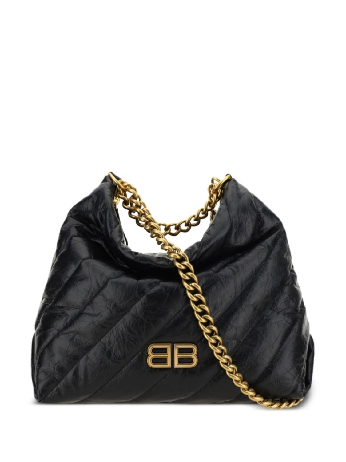 

Сумка Balenciaga Crush Hobo среднего размера, черный