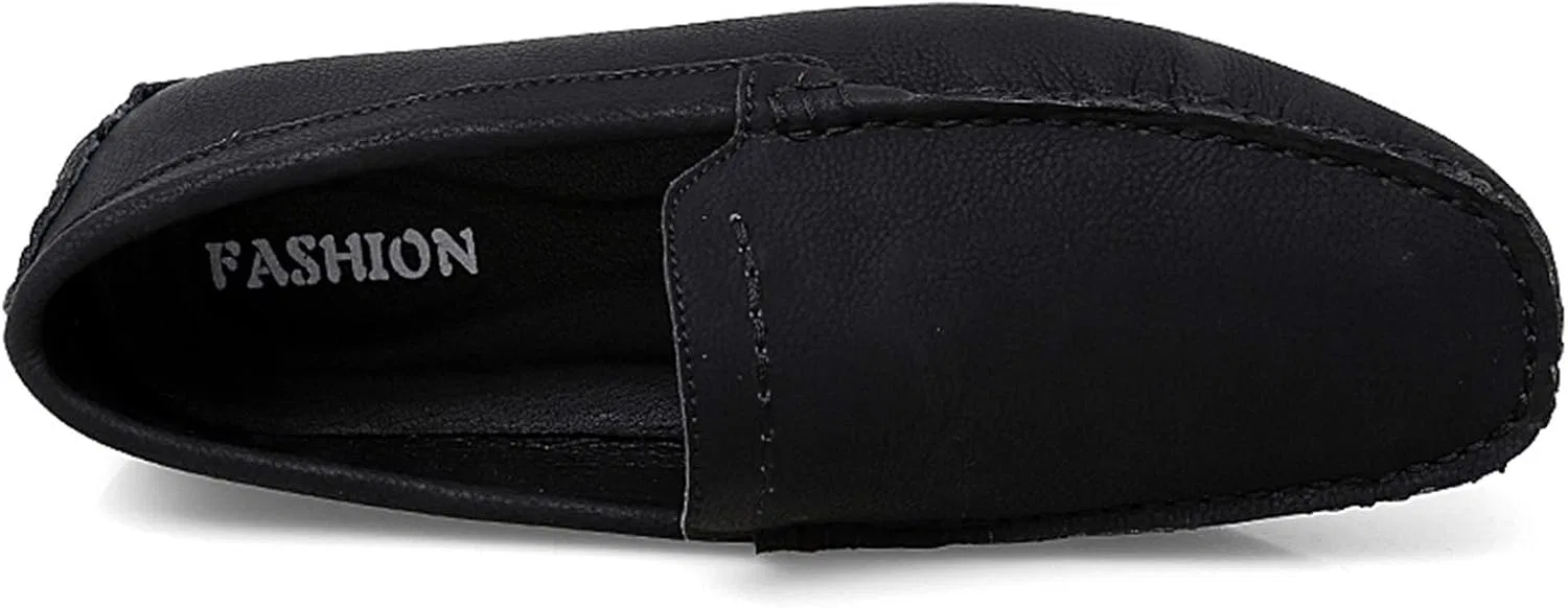 Мокасины кожаные, Black — фото 4