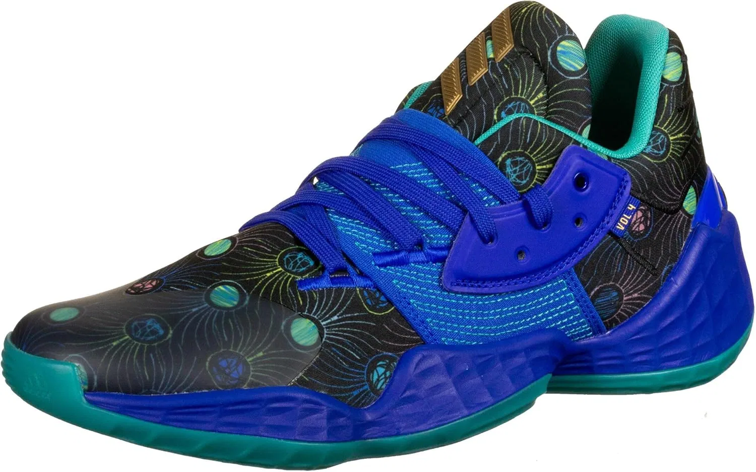 Мужские баскетбольные кроссовки Adidas Performance Harden Vol. 4, Blue Gold