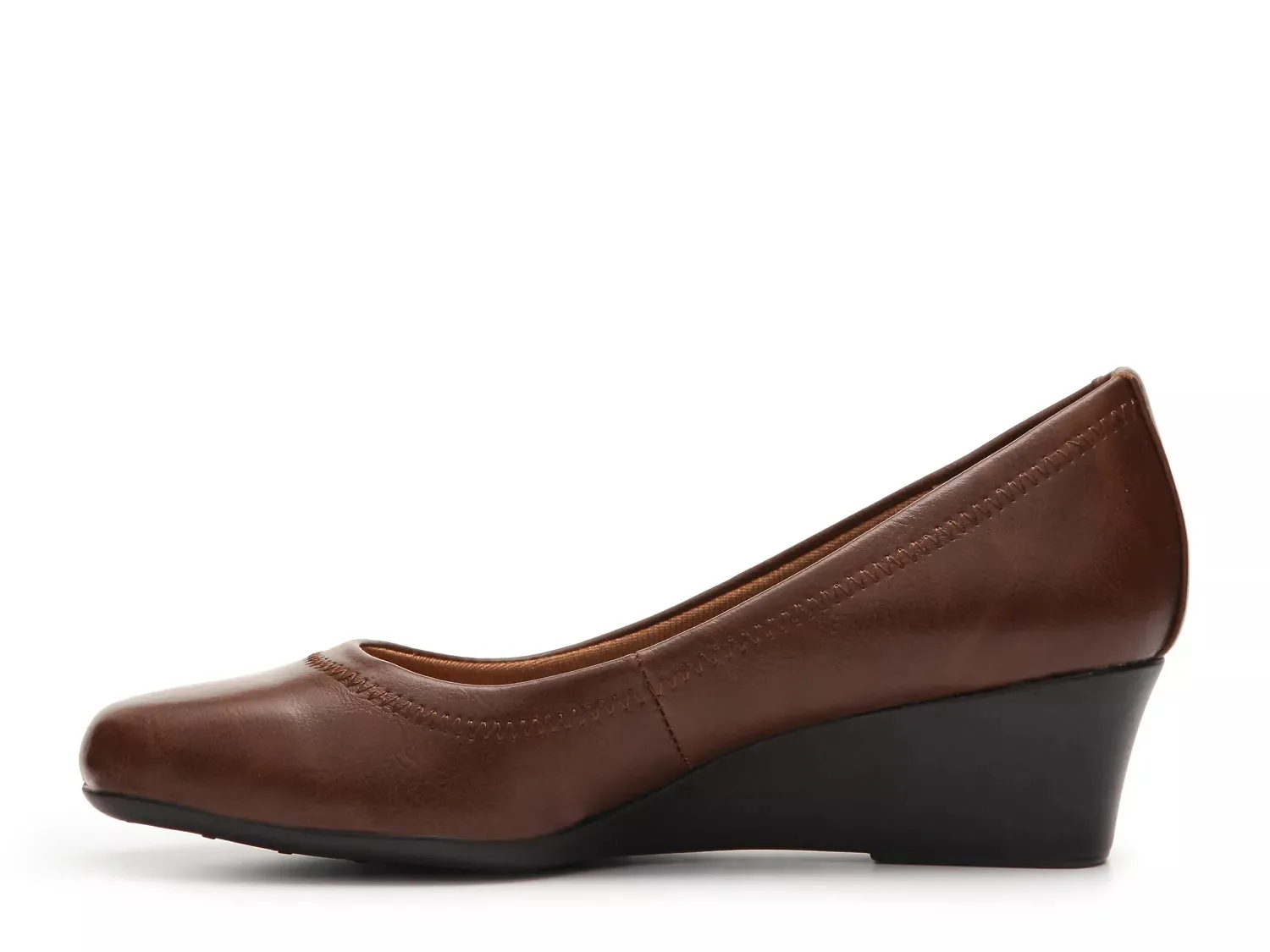 Туфли-лодочки LifeStride Groovy Wedge Pump, коньячный цвет — фото 3