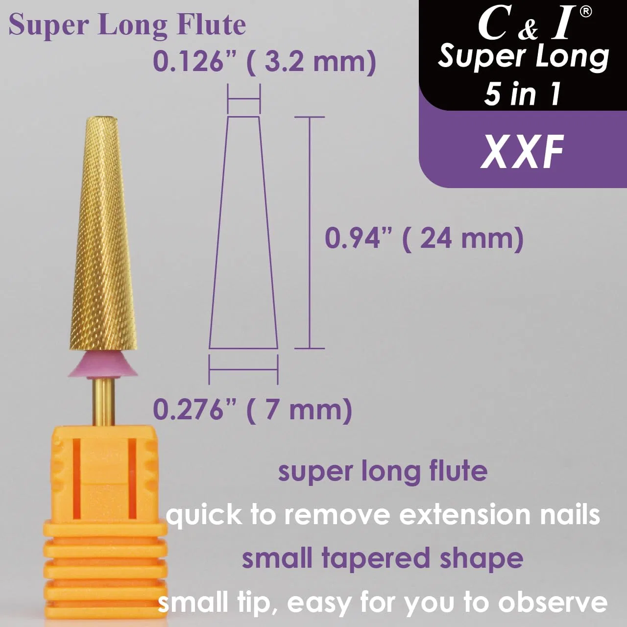 Фреза для маникюра C & I Upgrade 5 в 1 Super Long C & I — фото 4
